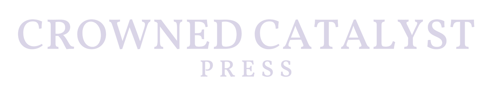 Crowned Catalyst Press text logo